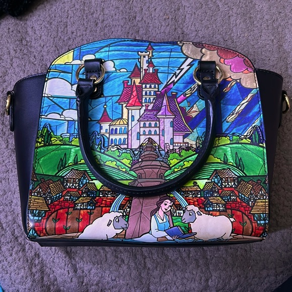 Like-New Loungefly Disney Beauty and the Beast crossbody bag - Picture 1 of 5